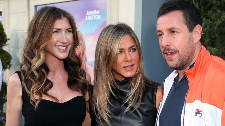 Jennifer Aniston with the Sandlers