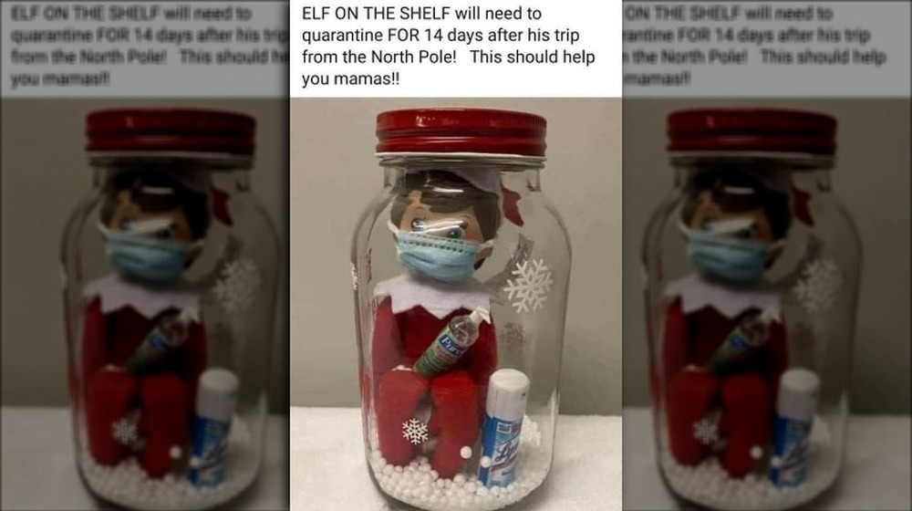 Elf on the Shelf in quarantine