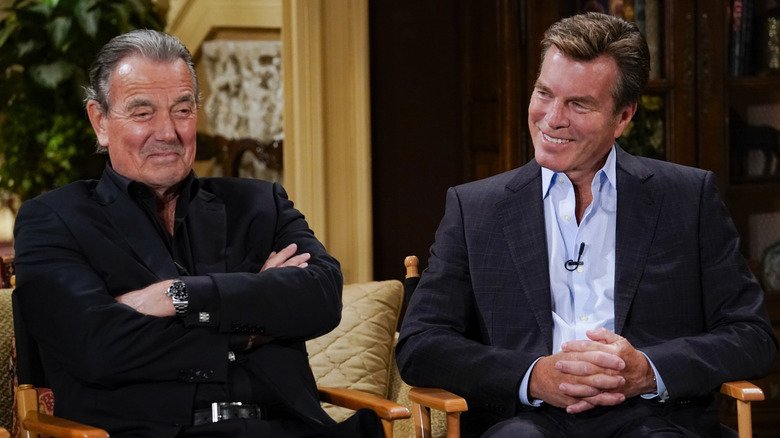 Eric Braeden and Peter Bergman laughing