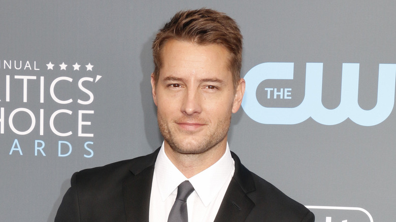 Justin Hartley on the red carpet