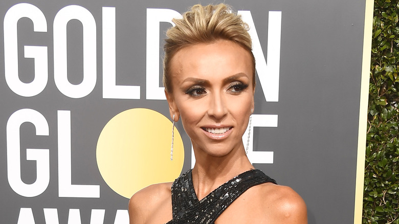 Giuliana Rancic smiling Golden Globes