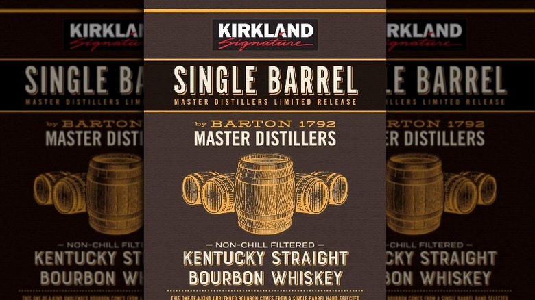 kirkland bourbon label