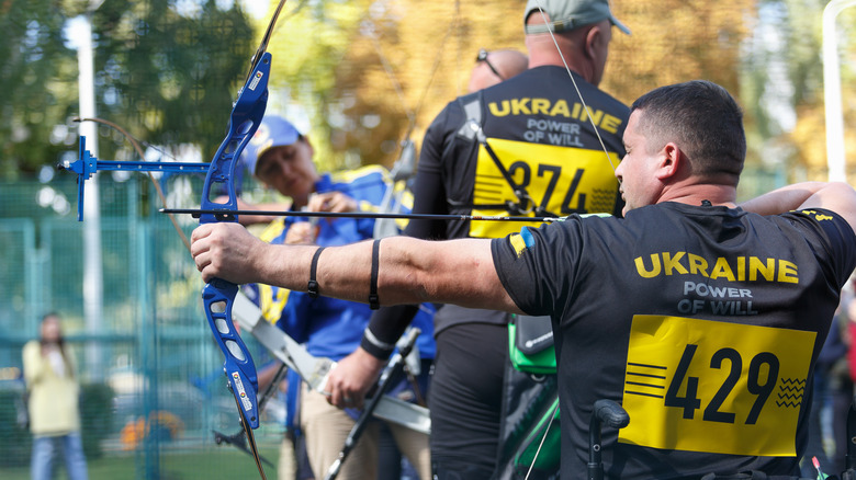 A Ukrainian archer at Invictus Games