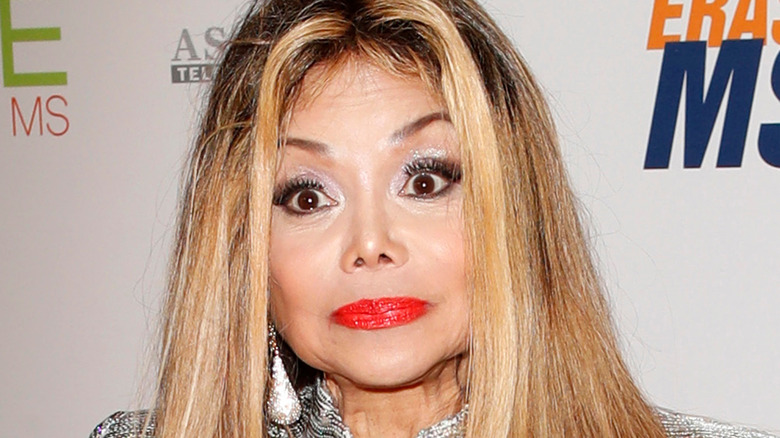 La Toya Jackson posing