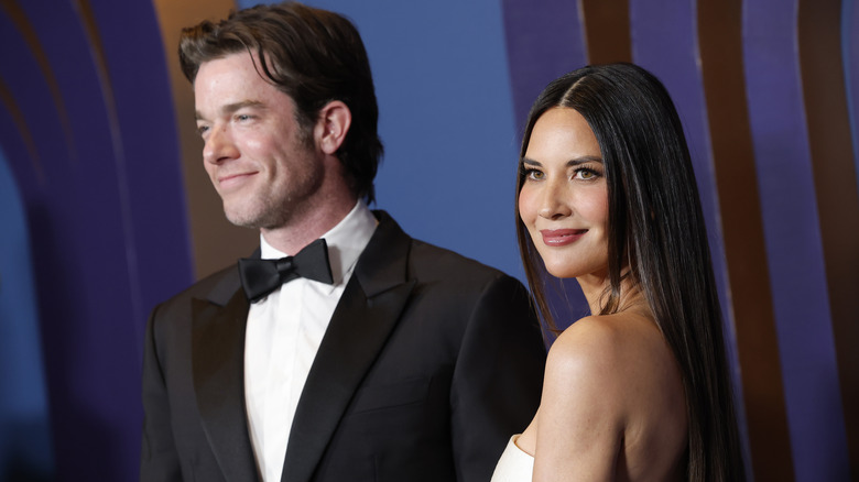 John Mulaney and Olivia Munn smiling