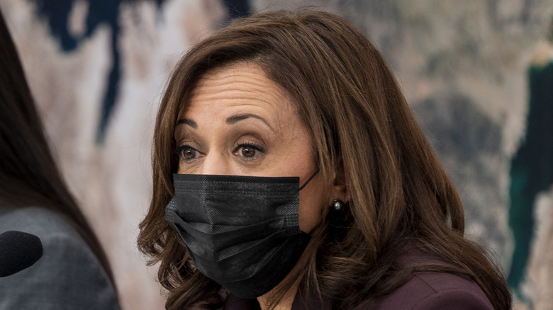 Kamala Harris at Space Council meeting