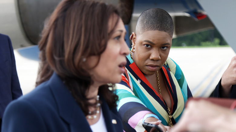 Kamala Harris and Symone Sanders