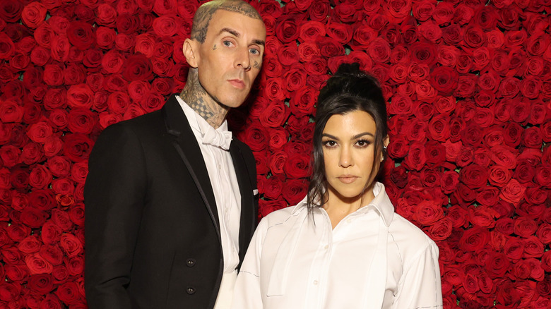 Kourtney and Travis at the Met Gala