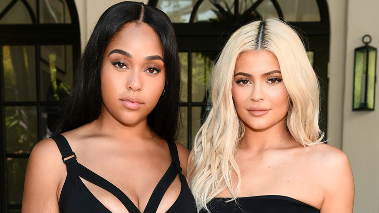 Jordyn Woods and Kylie Jenner posing together