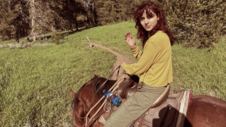 Paulina Chavez riding a horse