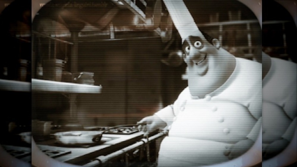 Auguste Gusteau cooking in Ratatouille