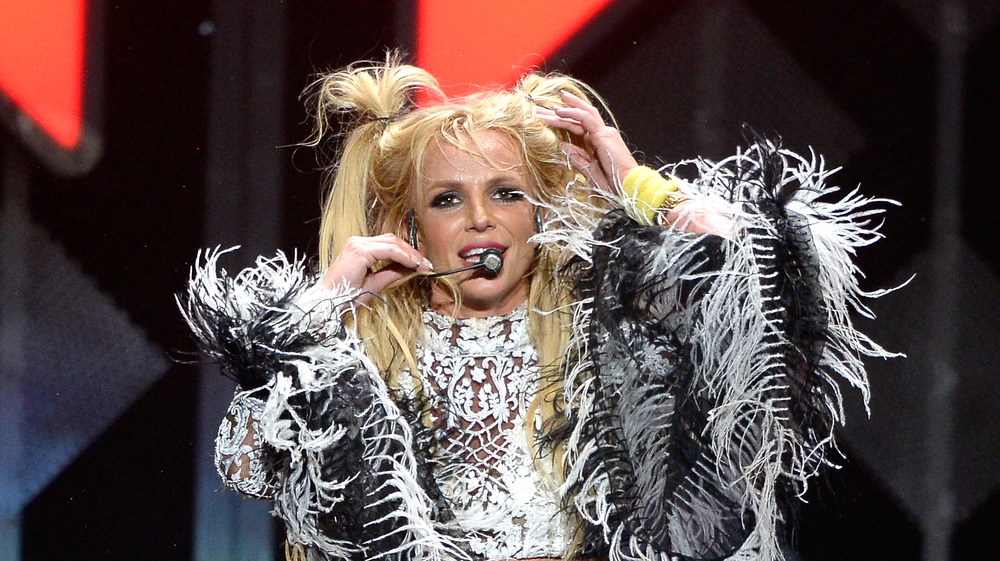 Britney Spears performs on stage