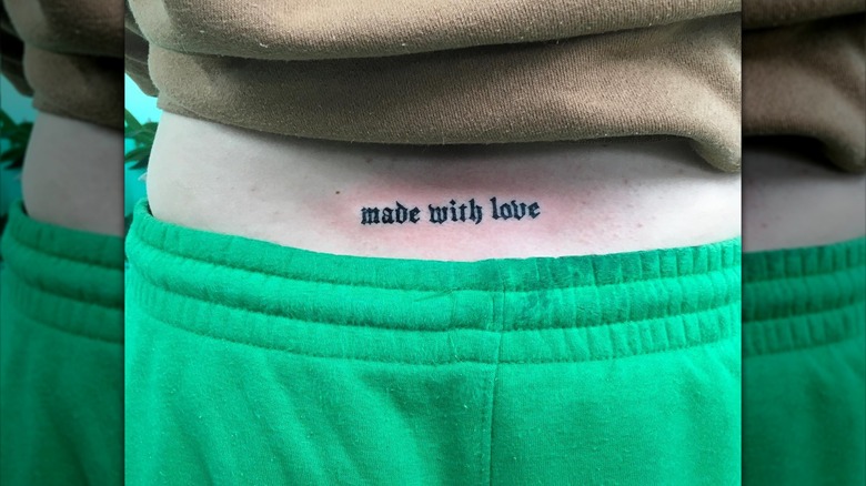 tattoo reads made with love