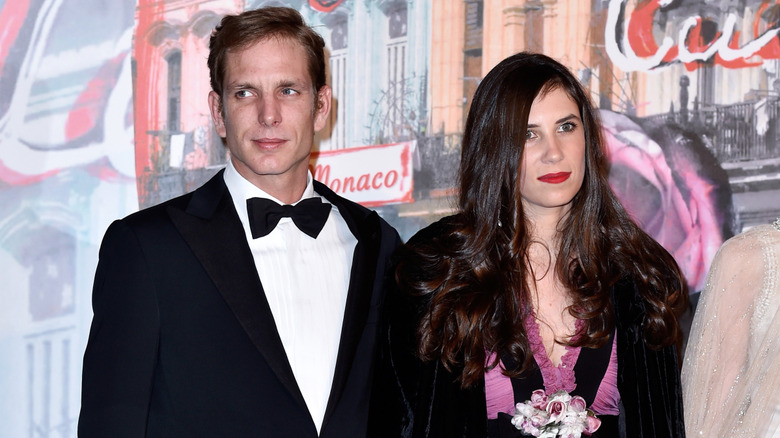 Andea and Tatiana Casiraghi attend the Rose Ball for charity