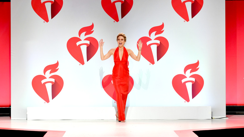 Amy Robach on the runway