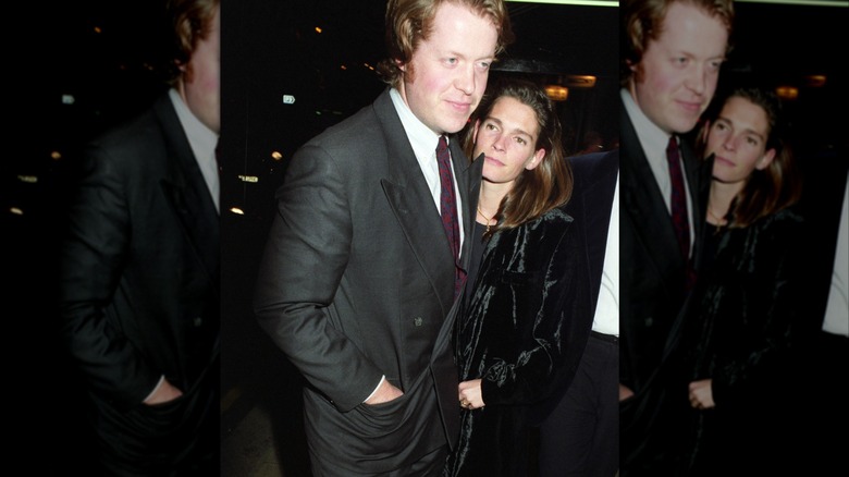 Charles Spencer and Victoria Aitken at a play in London