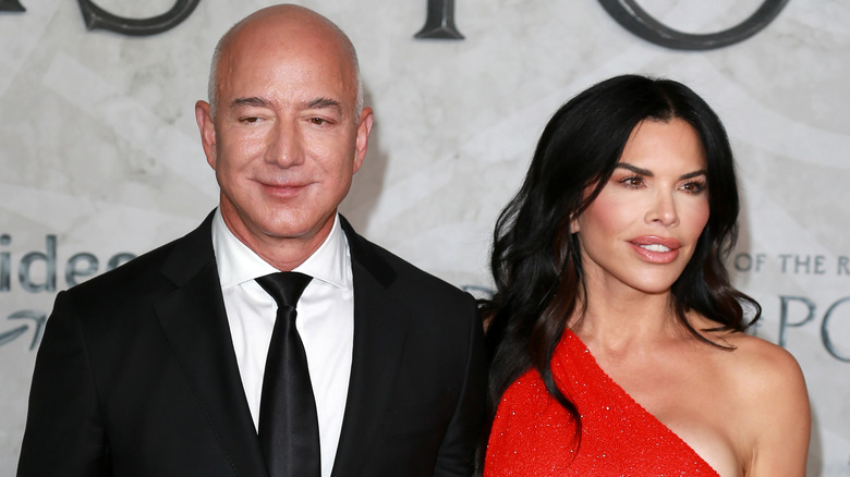 Jeff Bezos and Lauren Sánchez attending an event