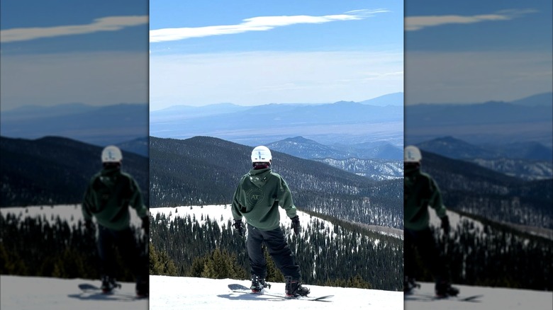 Levi McConaughey snowboarding