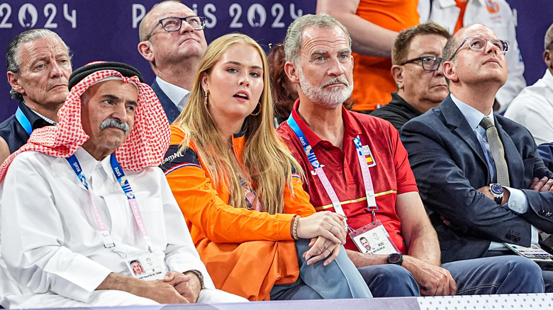 Princess Catharina-Amalia and King Felipe at Olympics