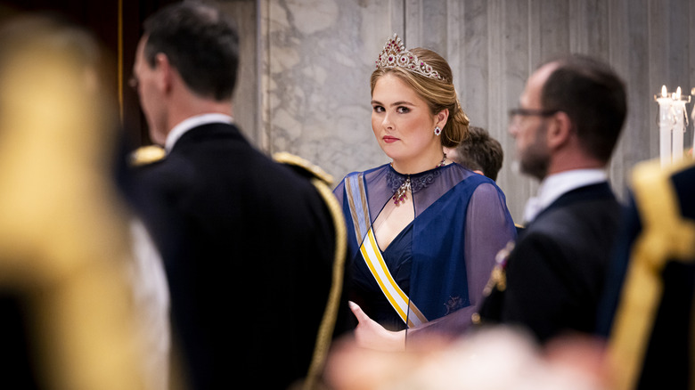 Princess Catharina-Amalia at state banquet