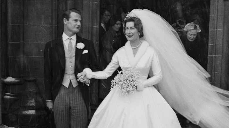 Pamela and David Hicks on their wedding day