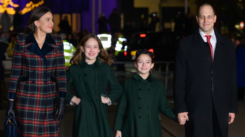 Sophie Winkleman and her family at Kate Middleton's annual Carol Concert in 2024