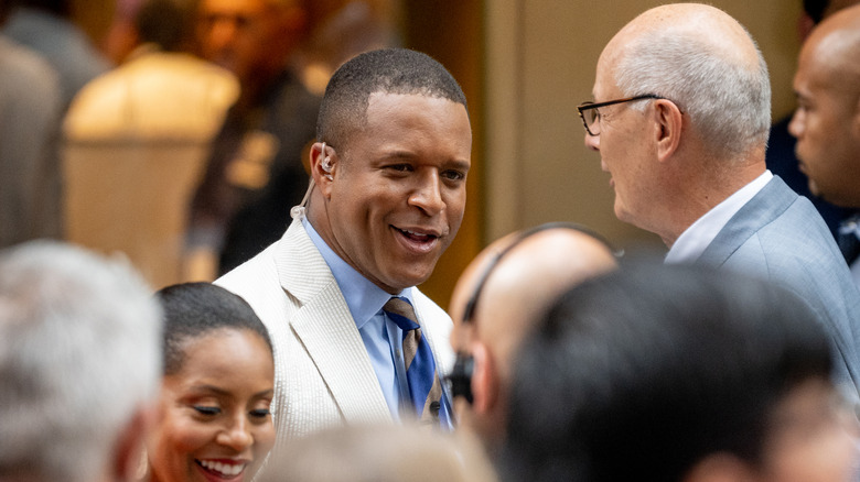 Craig Melvin in crowd