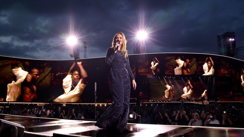 Adele in her Munich stadium