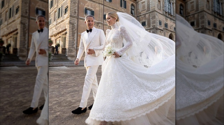 Lady Kitty Spencer models her own wedding dress