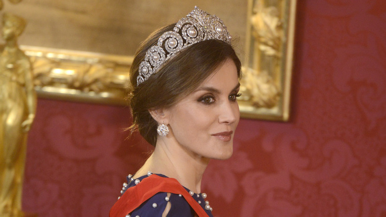 Queen Letizia at gala