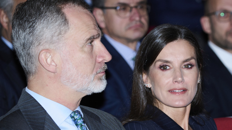 Felipe and Letizia at event