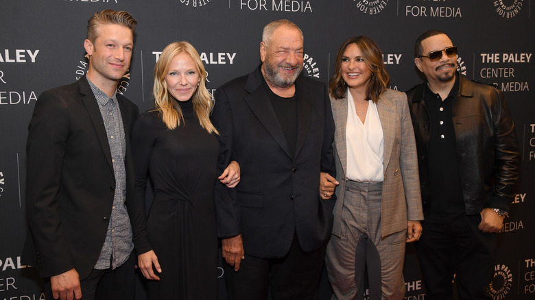 The cast of "SVU" and the show's creator, Dick Wolf