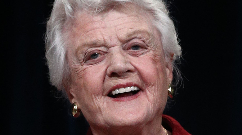 Angela Lansbury laughing onstage