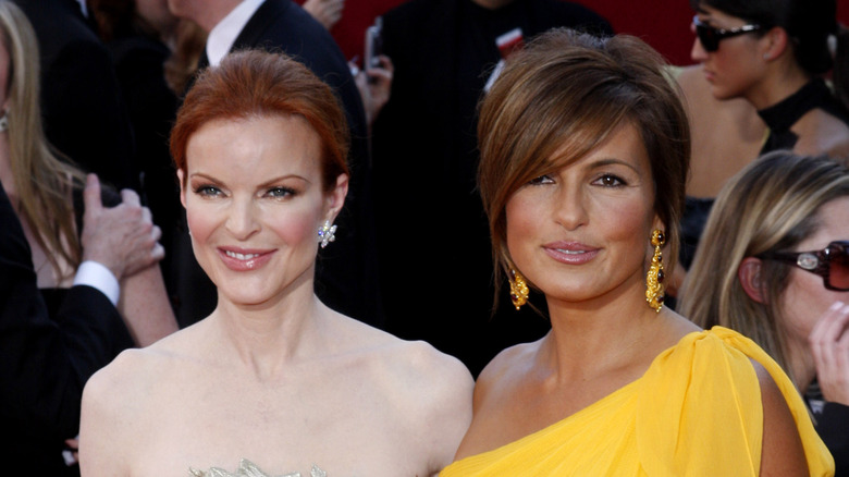 Marcia Cross and Mariska Hargitay attend the Emmys