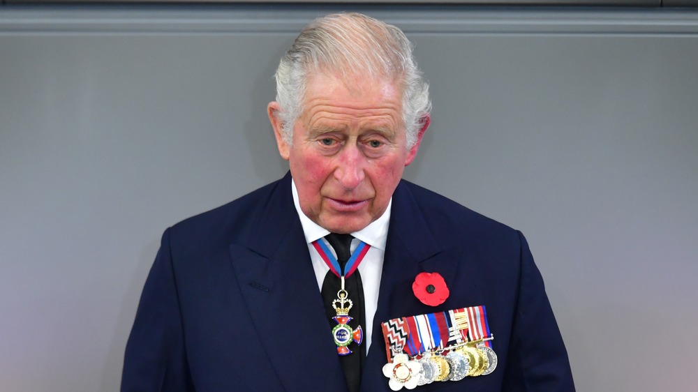Prince Charles delivering a speech