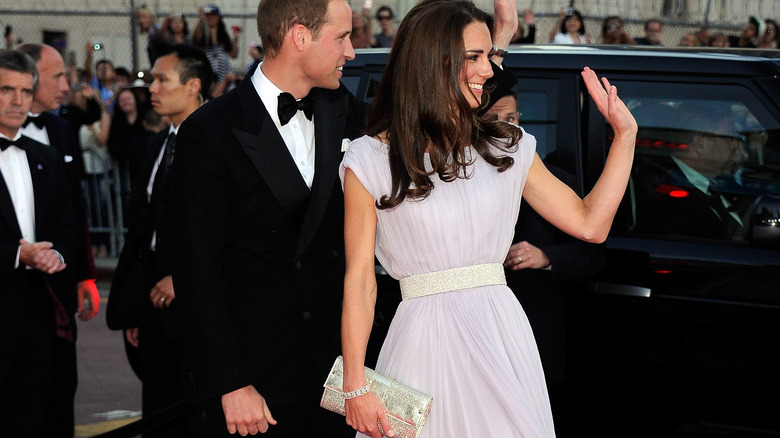 Kate Middleton wearing Alexander McQueen 