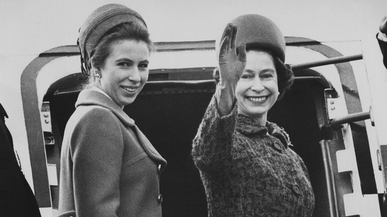 Queen Elizabeth II and Princess Anne