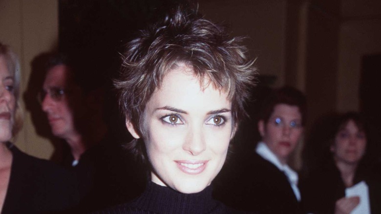 Winona Ryder with a pixie cut