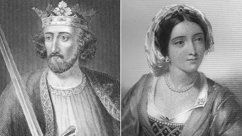 Illustrations of King Edward I and Eleanor of Castile