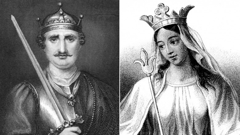 Illustrations of King William I and Matilda of Flanders