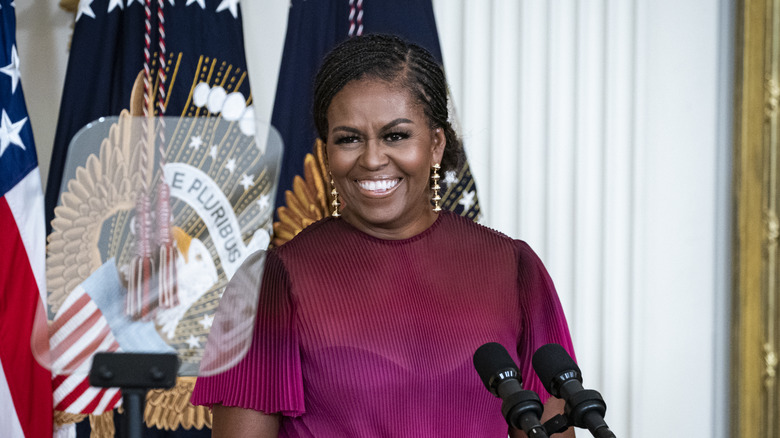 michelle obama speaks at the white house