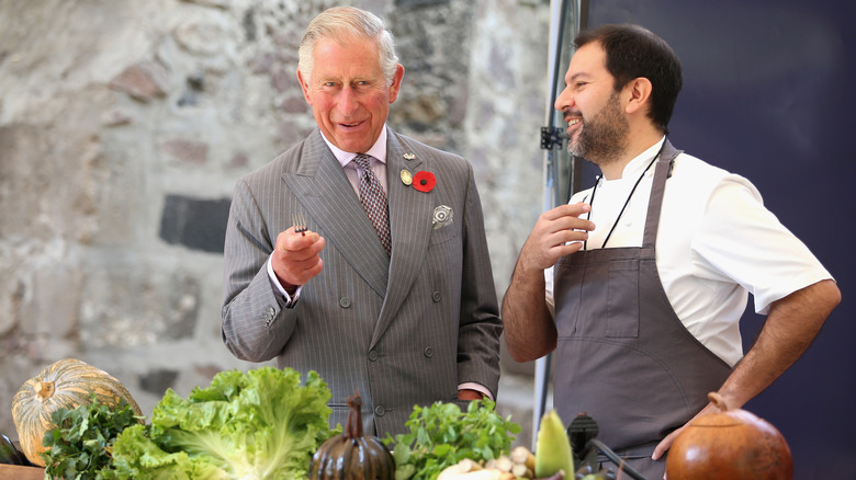 King Charles III with chef