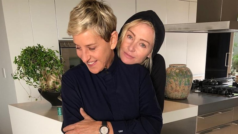 Ellen DeGeneres with Portia de Rossi