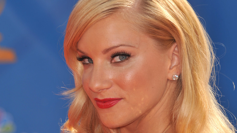 Heather Morris posing on a red carpet