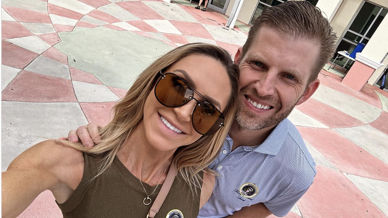 Lara Trump and Eric Trump voting for the president in 2024