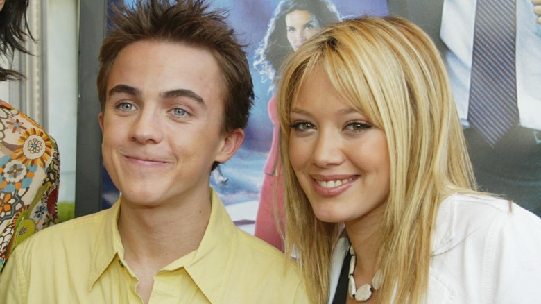 Frankie Muniz and Hilary Duff smiling