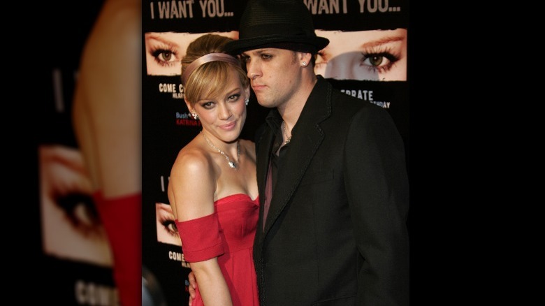 Hilary Duff and Joel Madden on red carpet