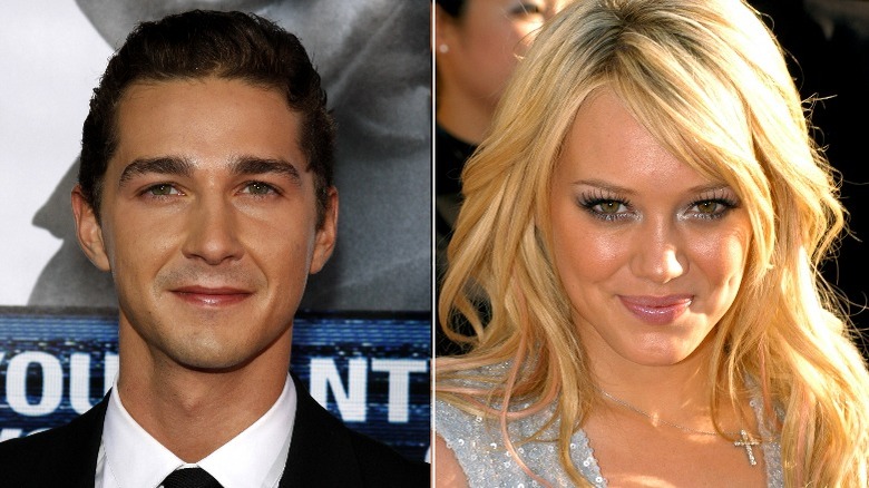 Shia LaBeouf and Hilary Duff smiling