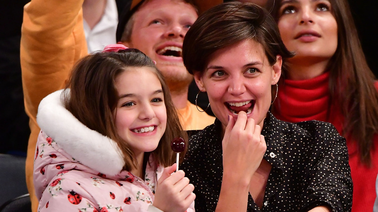 Katie Holmes, Suri Cruise smiling