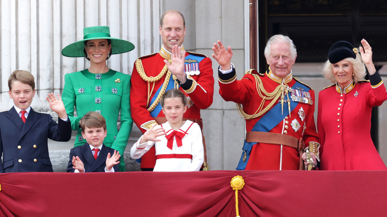 Royal family on balcony